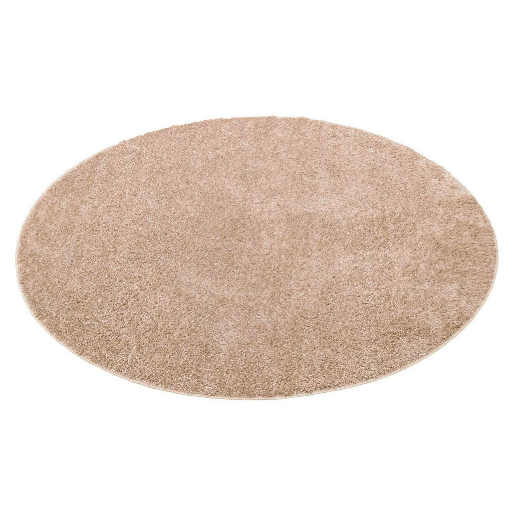 Thumbnail - Esprit Hochflorteppich Esprit, Beige, Textil, Uni, rund, Textiles Vertrauen - Oeko-Tex®, für Fußbodenheizung geeignet, i...