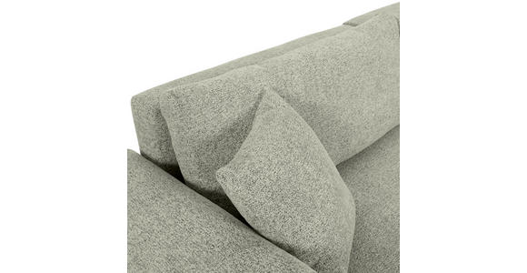 SCHLAFSOFA Flachgewebe Mintgrün  inkl. Zierkissen, Rückenkissen, Bettkasten, Schlaffunktion, Rücken echt, Liegefläche im Originalstoff  - Schwarz/Mintgrün, KONVENTIONELL, Kunststoff/Textil (250/74/92cm) - Carryhome