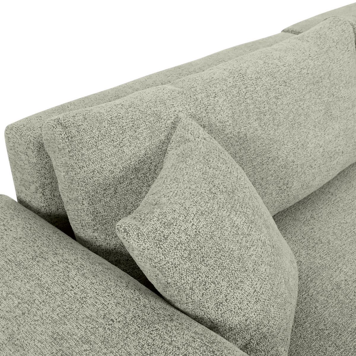 SCHLAFSOFA Flachgewebe Mintgrün  inkl. Zierkissen, Rückenkissen, Bettkasten, Schlaffunktion, Rücken echt, Liegefläche im Originalstoff  - Schwarz/Mintgrün, KONVENTIONELL, Kunststoff/Textil (250/74/92cm) - Carryhome