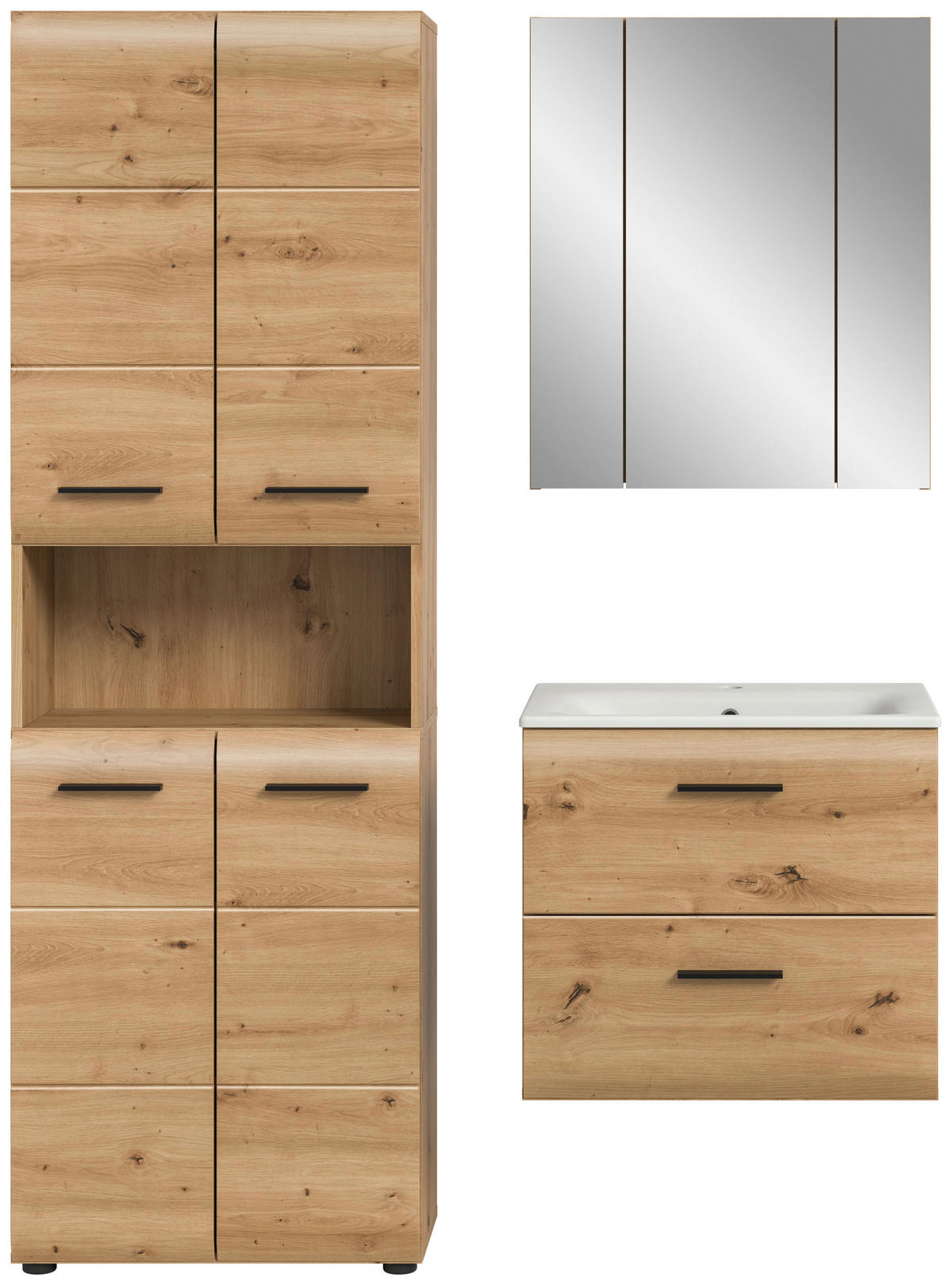 BADRUM 120 cm  - vit/svart, Basics, trämaterial/plast (120cm) - MID.YOU