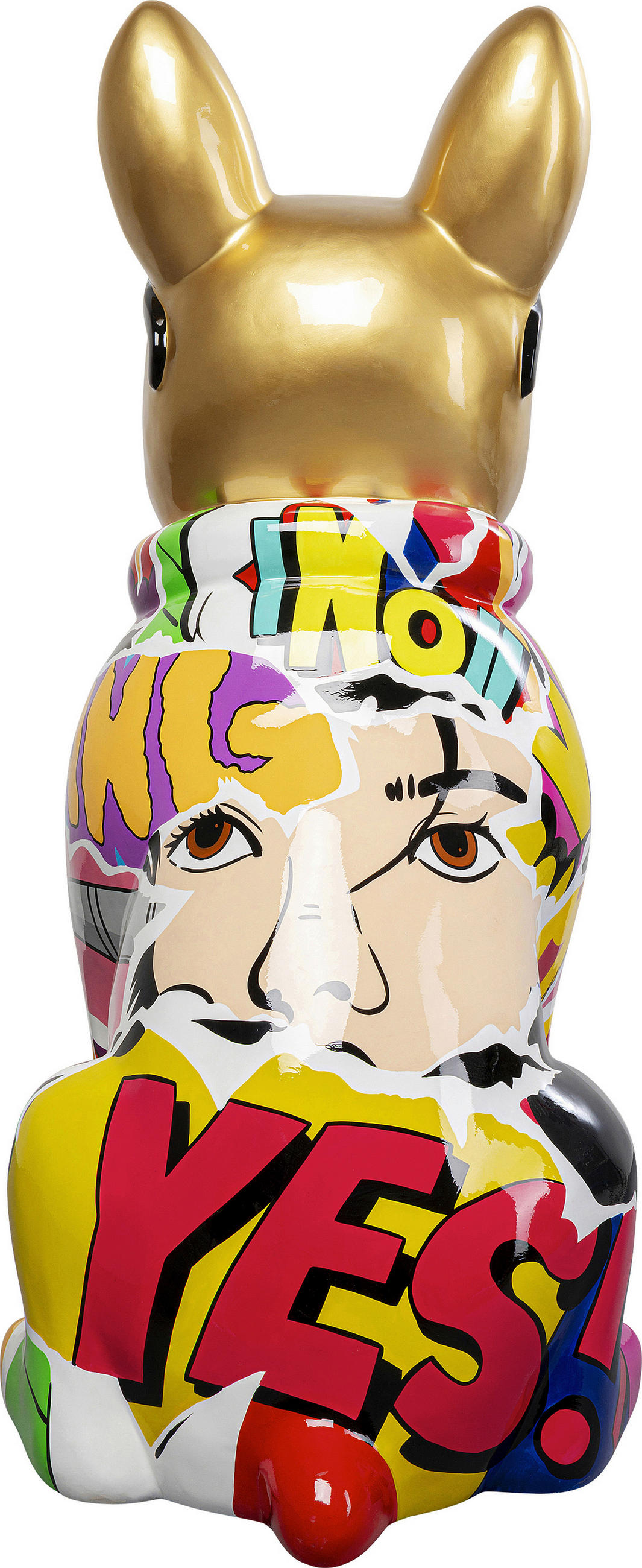 DEKOHUND - Blau/Pink, Design, Kunststoff (24/49/8cm) - Kare-Design