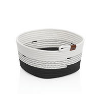UNIVERSALKORB 32/30/17 cm   - Schwarz/Weiß, Basics, Textil (32/30/17cm) - Kela