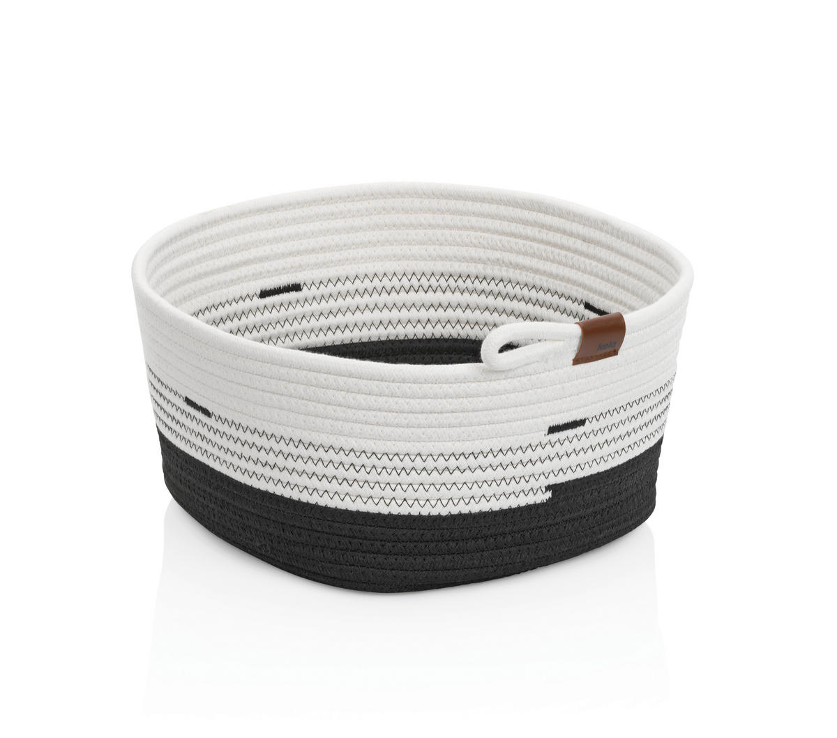 UNIVERSALKORB 32/30/17 cm   - Schwarz/Weiß, Basics, Textil (32/30/17cm) - Kela