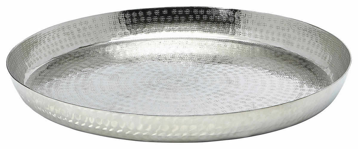 DEKOTABLETT - Silberfarben, Basics, Metall (46cm) - Ambia Home