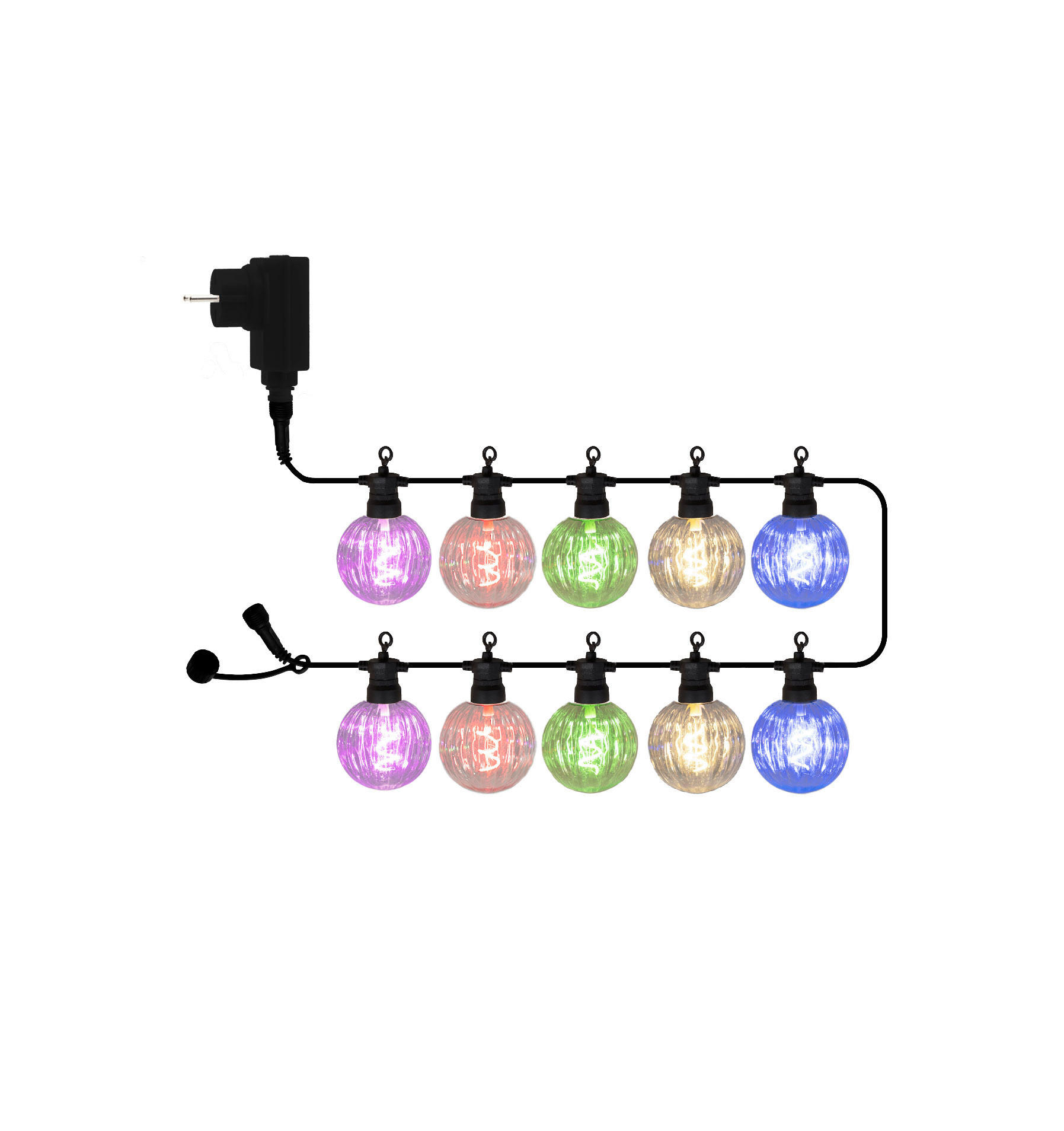 LICHTERKETTE 1000 cm  - Multicolor, KONVENTIONELL, Kunststoff (1000cm)