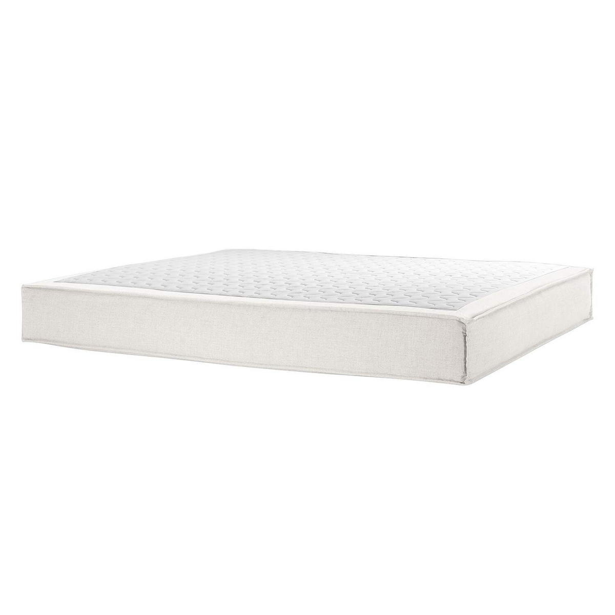 BOXSPRINGBETT 180/200 cm  in Creme  - Creme/Schwarz, Design, Textil (180/200cm) - home24