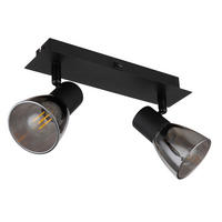 STRAHLER Claude 25/7/15,5 cm  - Schwarz, Design, Glas/Metall (25/7/15,5cm) - Globo