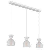 HÄNGELEUCHTE 65/13/120 cm  - Weiß, Design, Glas/Kunststoff (65/13/120cm) - Globo