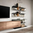 WOHNWAND  in Anthrazit, Eichefarben  339/170/39 cm  - Eichefarben/Anthrazit, Natur, Holz/Metall (339/170/39cm) - Valnatura