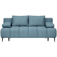 ZOFA S POSTELJNO FUNKCIJO,  modra tekstil  - modra/črna, Moderno, kovina/tekstil (204/90/95cm) - MID.YOU