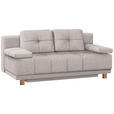 BOXSPRINGSOFA in Webstoff Naturfarben  - Eichefarben/Naturfarben, MODERN, Holz/Textil (202/92/104cm) - Novel