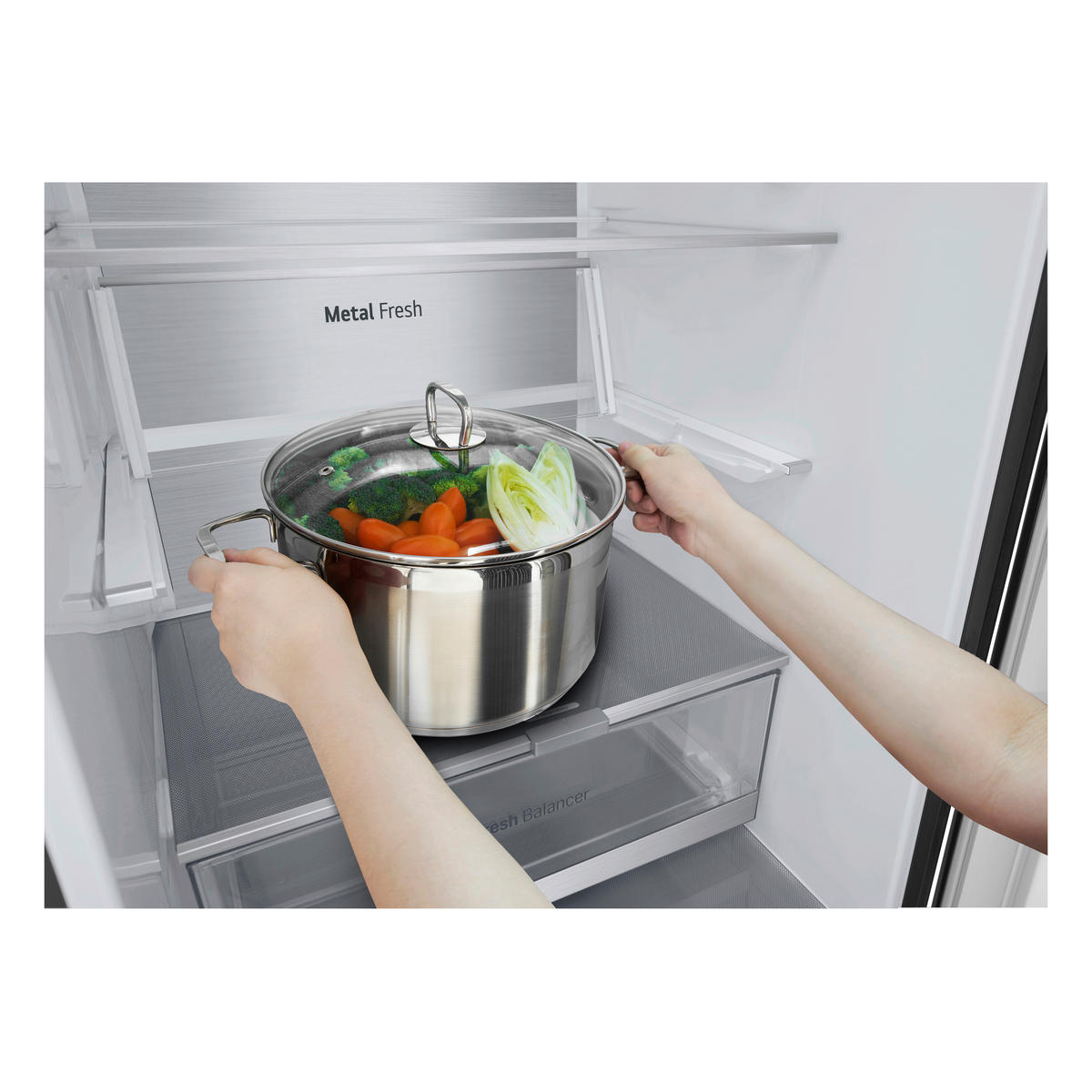 KÜHL-GEFRIER-KOMBINATION GBV7280BEV  - Schwarz, Basics, Metall (59,5/203/67,5cm) - LG