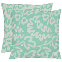 OUTDOOR-KISSENHÜLLE Outdoor 46/46 cm  - Türkis/Hellgrau, Basics, Textil (46/46cm) - Ambia Garden