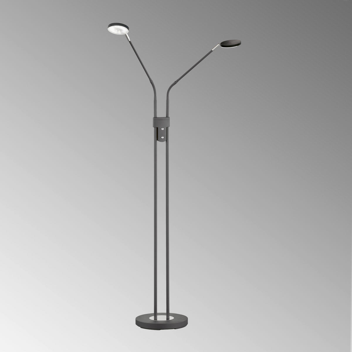 LED-STEHLEUCHTE 25/25/150 cm    - Sandfarben/Chromfarben, Basics, Metall (25/25/150cm) - Schöner Wohnen