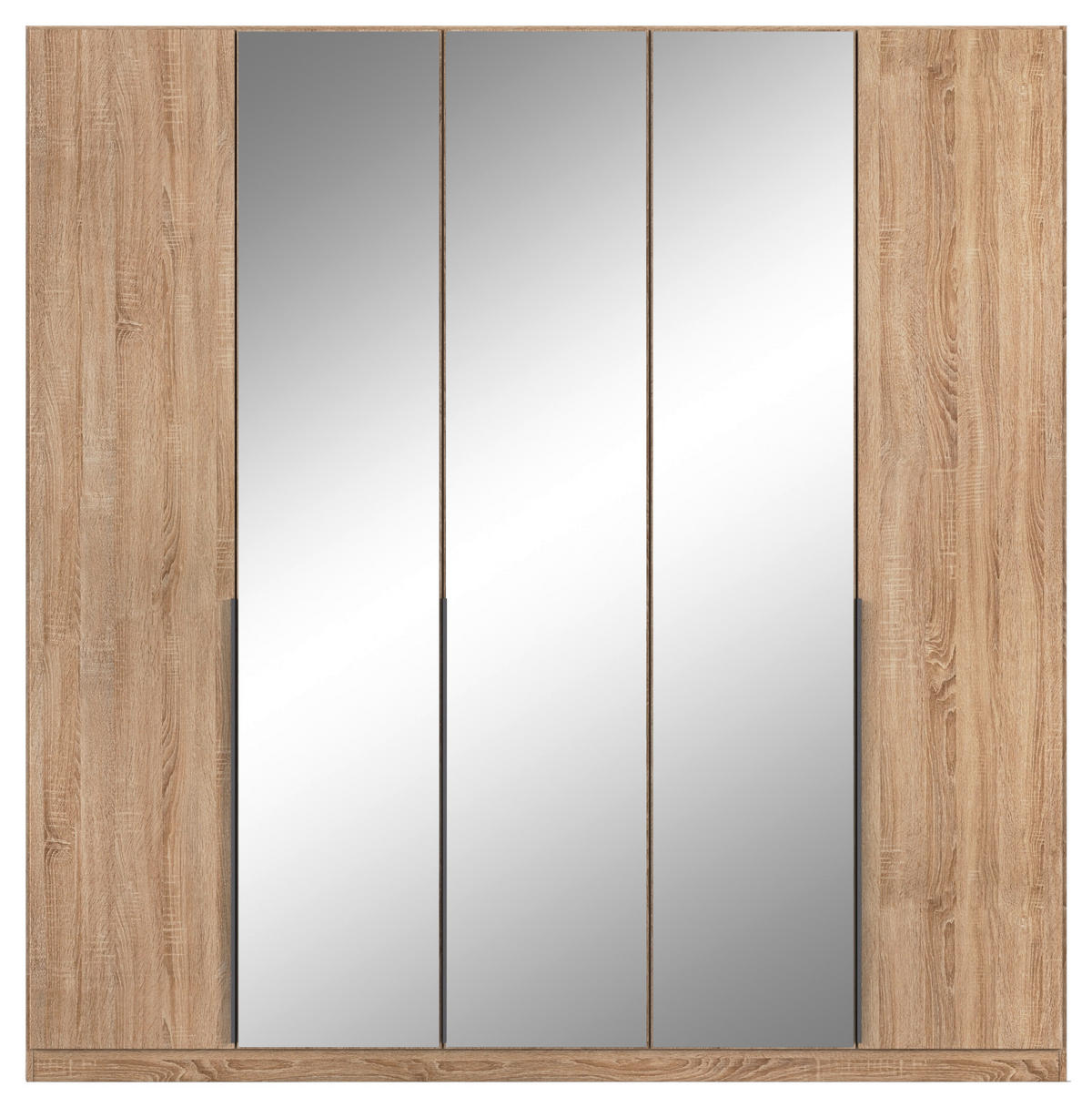 DREHTÜRENSCHRANK Sonoma Eiche  - Grau/Sonoma Eiche, Modern, Holzwerkstoff/Metall (226/229/54cm) - Rauch Möbel