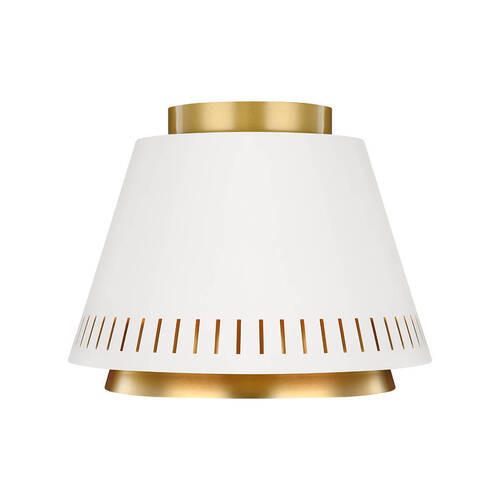 STROPNA SVETILKA Elstead Carter 28.1/21.3 cm   - bela, Konvencionalno, kovina (28.1/21.3cm) - Elstead Lighting