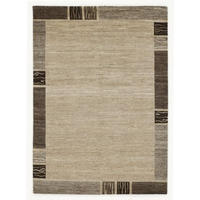 WOLLTEPPICH 140/200 cm Natura Silk Greny Braun, Naturfarben  - Braun/Naturfarben, Basics, Textil (140/200cm) - Cazaris