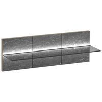WANDBOARD  95,6/31,6/28 cm  - Grau, Design, Glas/Holz (95,6/31,6/28cm) - Voglauer
