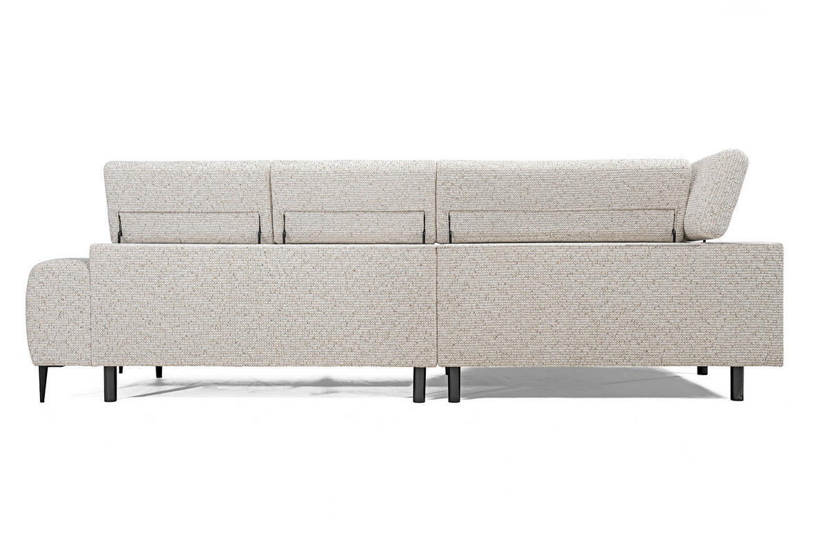 SOFFA i textil ecru  - svart/ecru, Design, metall/textil (304/77/108cm) - Stylife