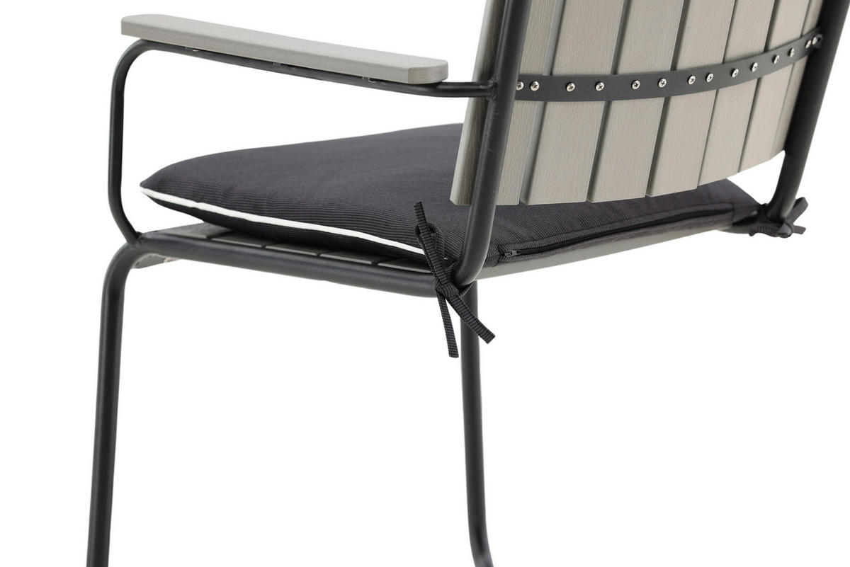 RELAXSESSELAUFLAGE  - Grau, MODERN, Textil (46/4/39cm) - Gardenson