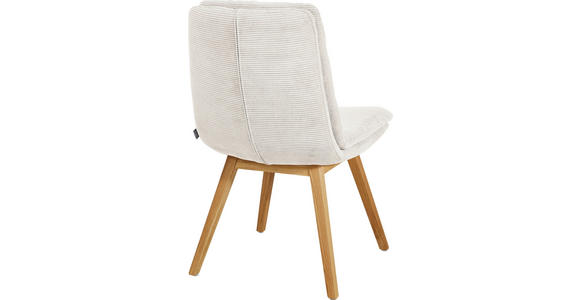 STUHL  Stoffauswahl, Typenauswahl, Gestellauswahl Cord  - Eichefarben/Weiß, Design, Holz/Textil (49/90/69cm) - Johann Jakob