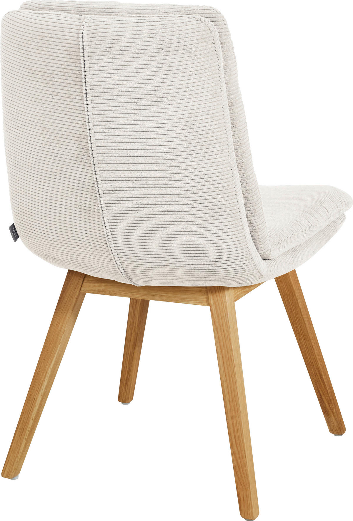STUHL Cord Weiß  - Eichefarben/Weiß, Design, Holz/Textil (49/90/69cm) - Johann Jakob