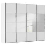 SCHWEBETÜRENSCHRANK  in Weiß  - Chromfarben/Weiß, Design, Holzwerkstoff/Metall (271/223/68cm) - Novel