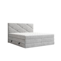 BOXSPRINGBETT 140/200 cm,  in Grau, Bettkasten, Matratzen, H3 + H4 = fest + sehr fest  - Schwarz/Grau, KONVENTIONELL, Kunststoff/Textil (140/200cm) - Carryhome