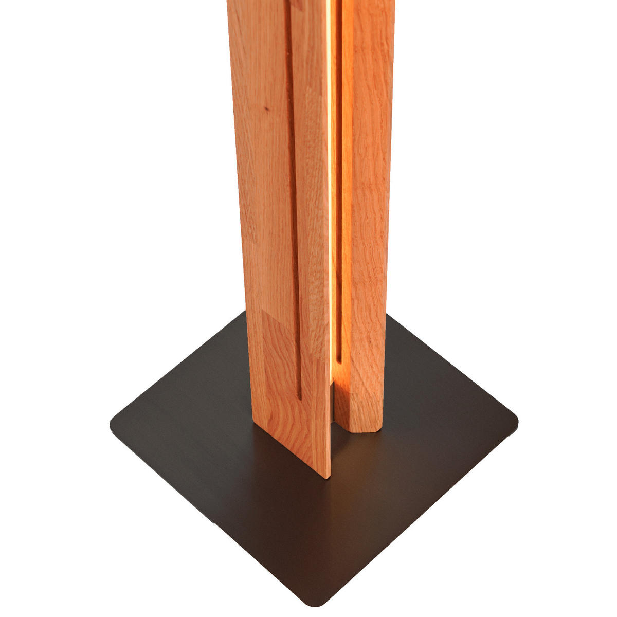 LED-STEHLEUCHTE 21/150/21 cm    - Schwarz, Design, Holz/Metall (21/150/21cm)