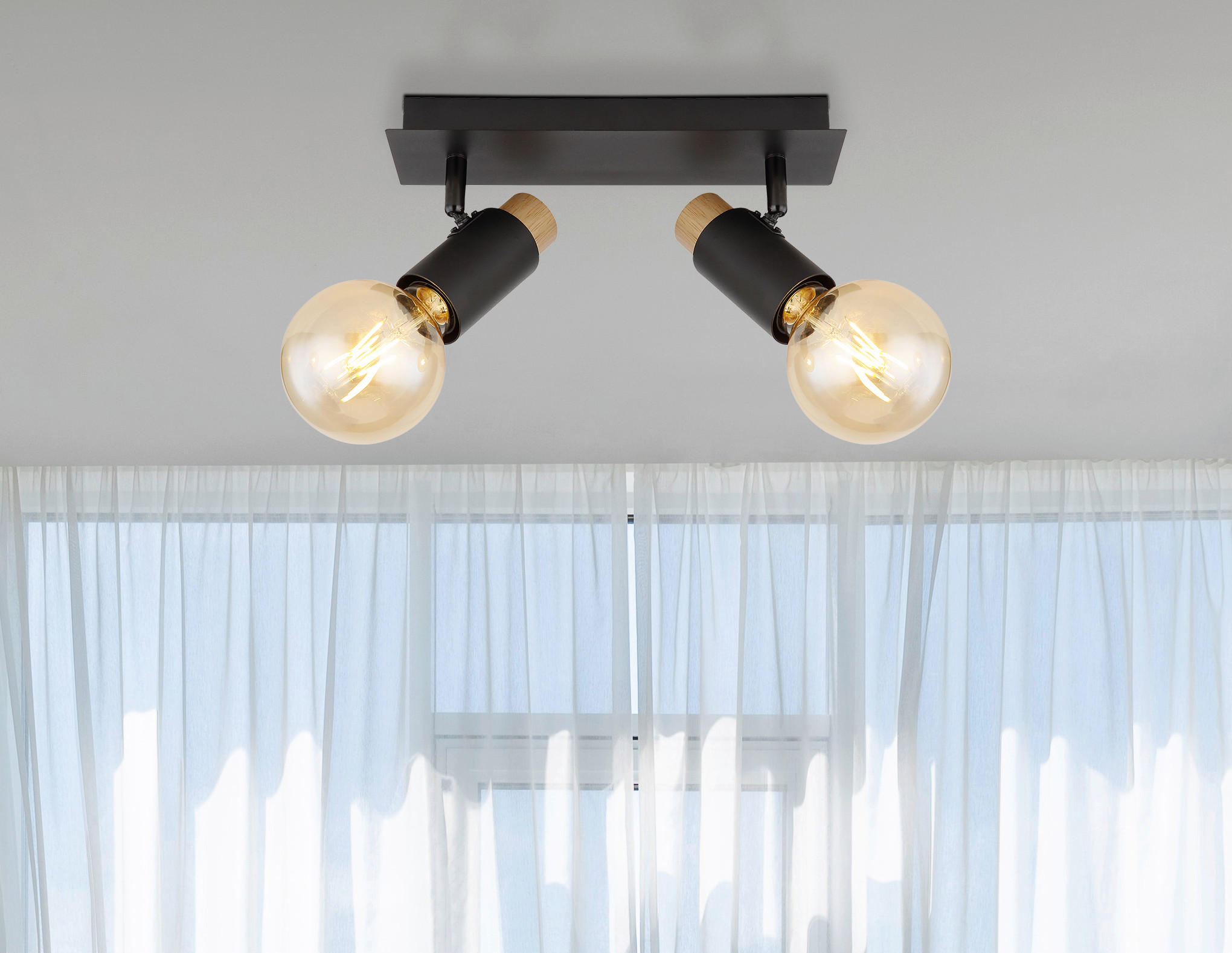 STRAHLER Matti 29,5/8/14,5 cm   - Dunkelbraun/Schwarz, Design, Holz/Metall (29,5/8/14,5cm) - Globo