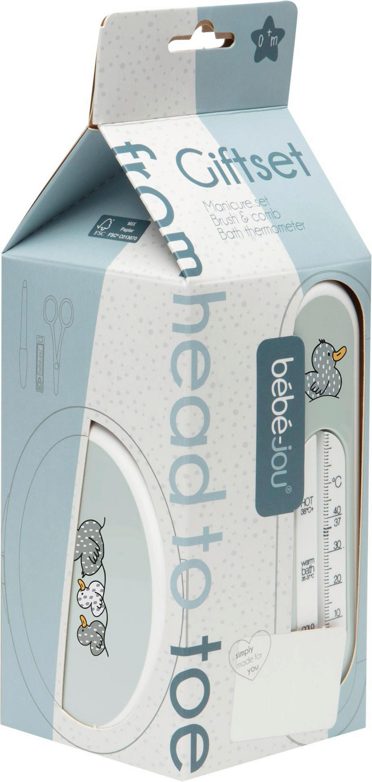 BABYGESCHENKSET - Pastellgrün, Basics, Kunststoff (22.1/22.1/5cm) - Bebe Jou