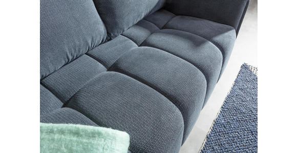 SCHLAFSOFA Plüsch Anthrazit  inkl. Zierkissen, Rückenkissen, Bettkasten, Schlaffunktion, Rücken echt, Liegefläche im Originalstoff  - Anthrazit/Schwarz, KONVENTIONELL, Kunststoff/Textil (200/73/105cm) - Carryhome