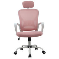 CHAISE PIVOTANTE  in Netzbespannung Pink  - rose vif/blanc, Modern, métal/matière synthétique (60/118/65cm) - MID.YOU
