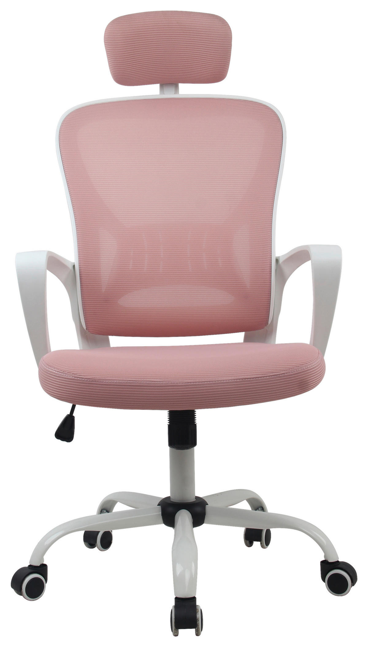 CHAISE PIVOTANTE  in Netzbespannung Pink  - rose vif/blanc, Modern, métal/matière synthétique (60/118/65cm) - MID.YOU