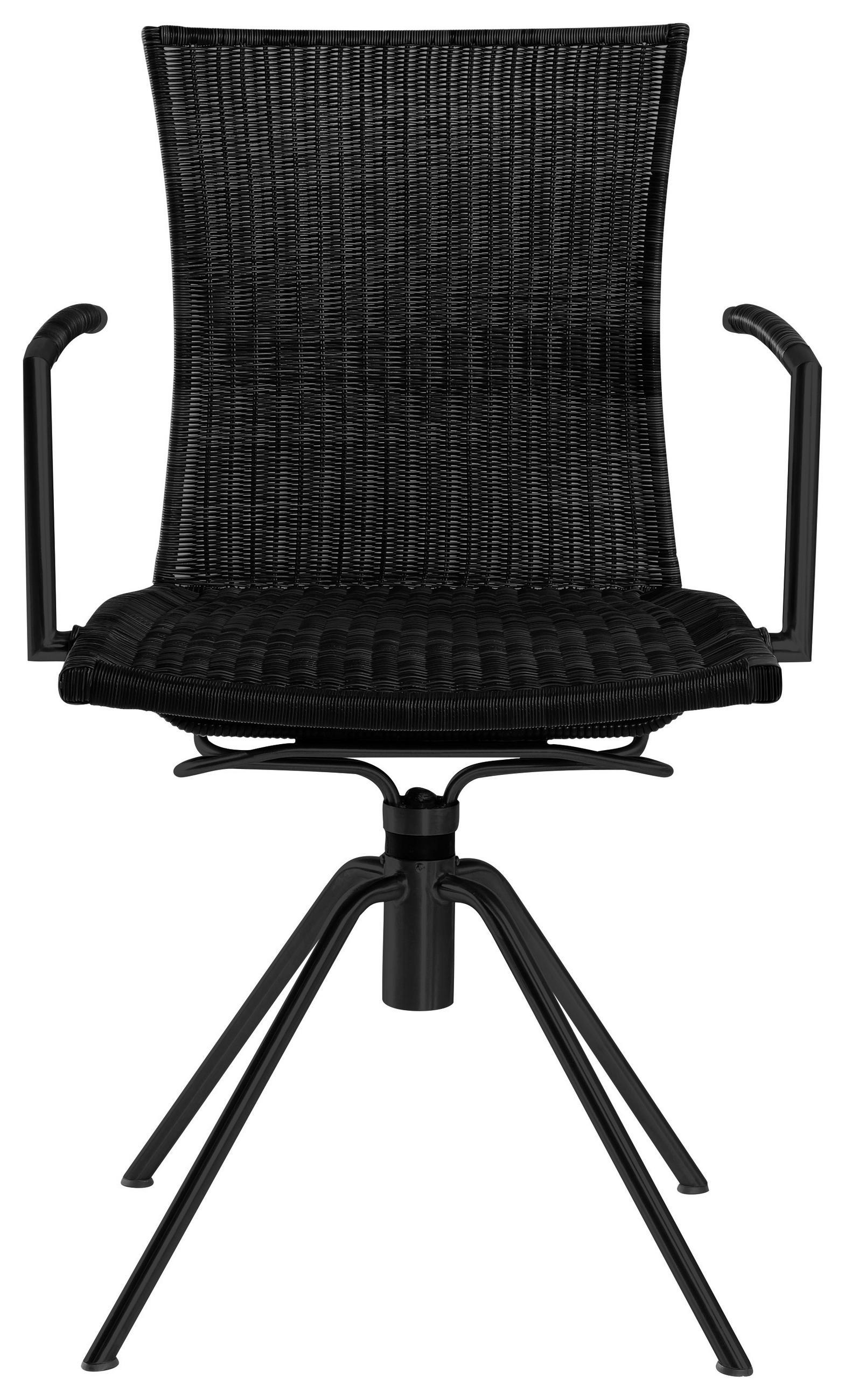 GARTENSTUHL Edelstahl Schwarz  - Schwarz, Basics, Kunststoff/Metall (55/91/58cm) - Musterring