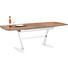 ESSTISCH Nussbaum oval Chromfarben, Nussbaumfarben - Chromfarben/Nussbaumfarben, Design, Holz/Metall (180(230)/95/77cm) - Joop!