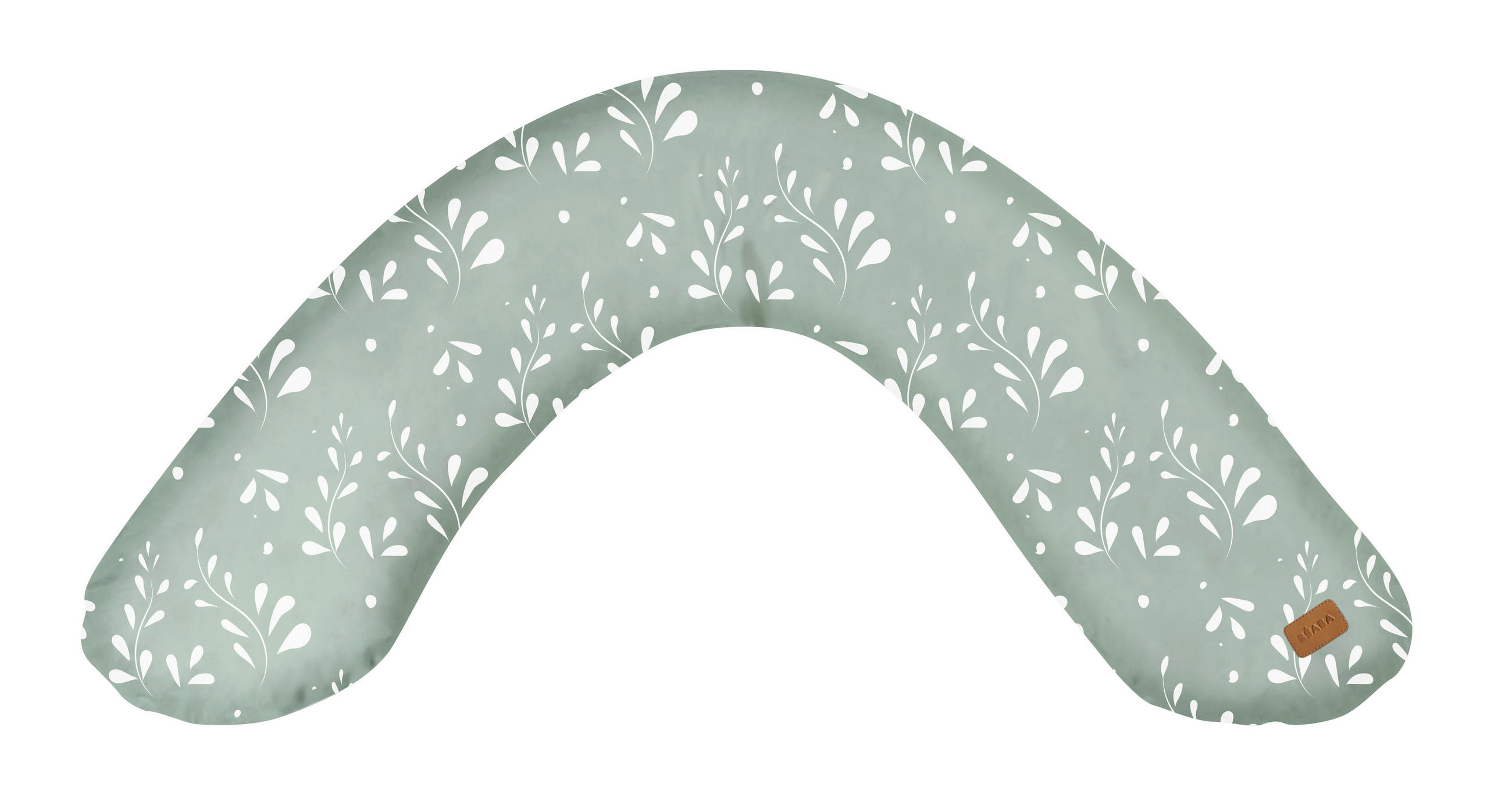 Beaba Stillkissen leinen Grün 170x39x15 cm