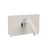 LED-WANDLEUCHTE Lancaster 23/9-16/12 cm   - Weiß, Basics, Metall (23/9-16/12cm) - Novel