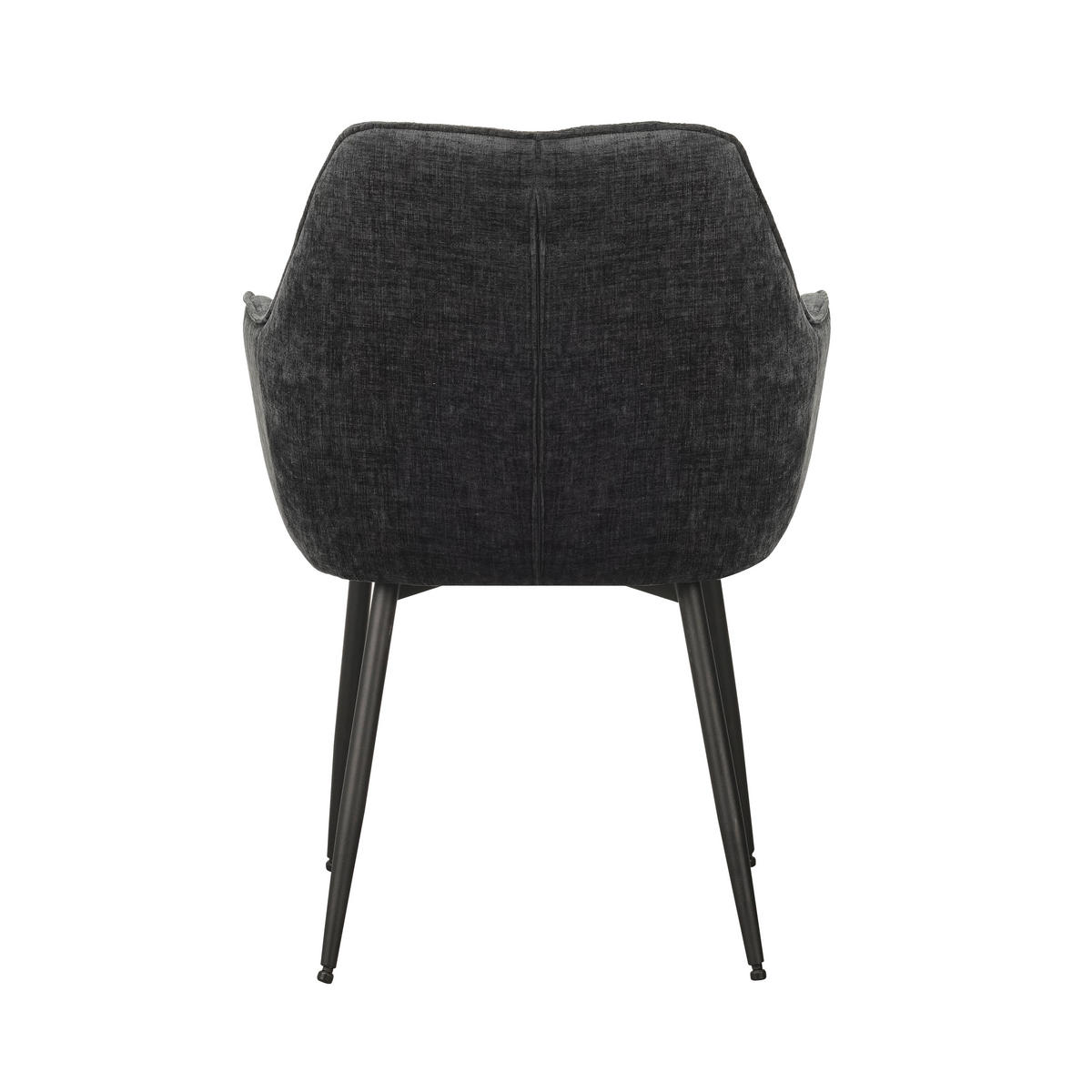 SADA STOLIČIEK S PODRÚČKAMI 2 kus - čierna/koňaková, Modern, kov/textil (61/84/59,5cm) - MID.YOU