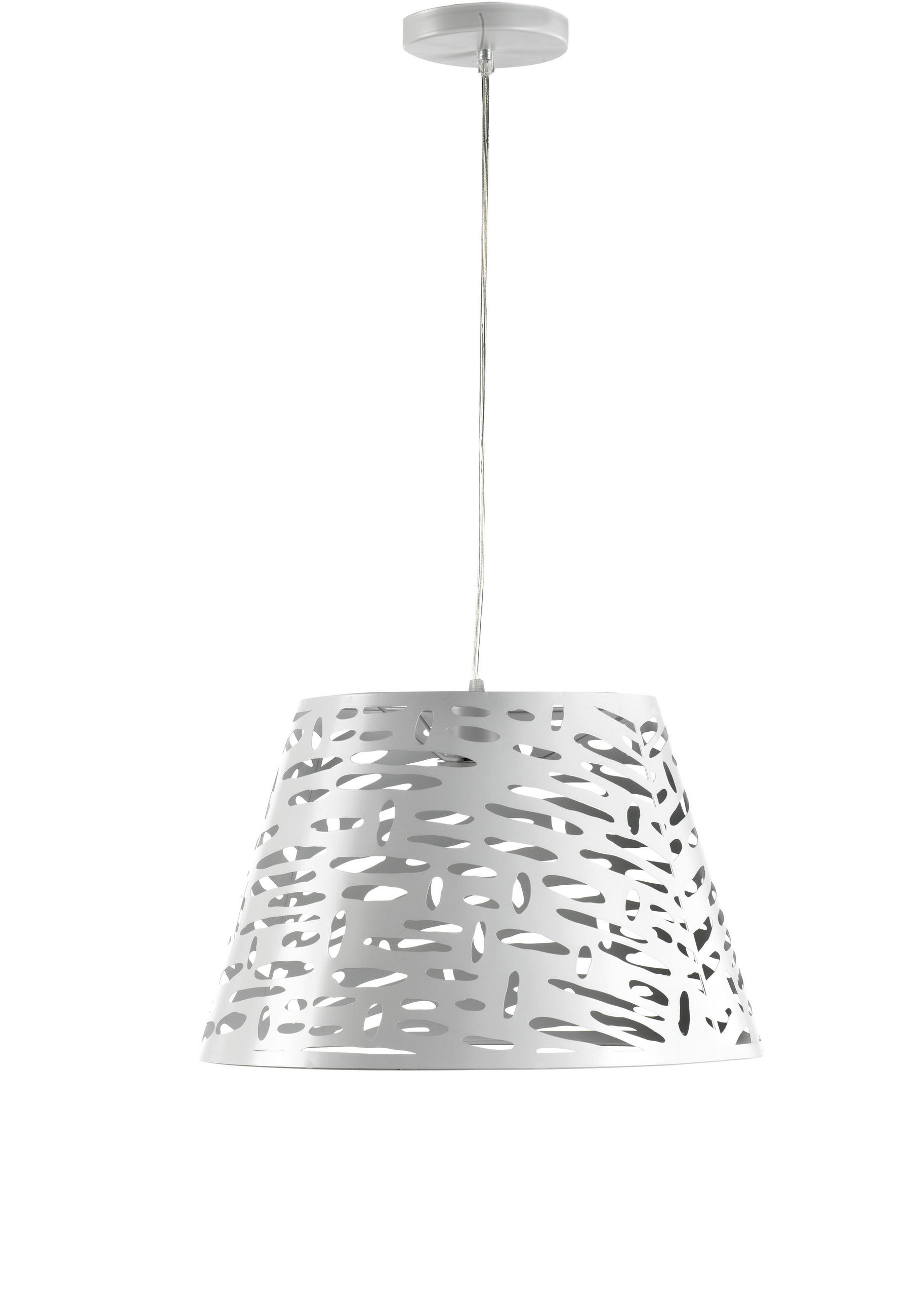 HÄNGELEUCHTE 40/100 cm   - Weiß, Basics, Metall (40/100cm)
