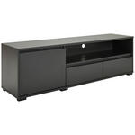 LOWBOARD  in 180/55/48 cm  - Anthrazit/Schwarz, Design, Holzwerkstoff/Kunststoff (180/55/48cm) - Carryhome