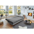 SCHLAFSOFA Cord Grau  - Schwarz/Grau, KONVENTIONELL, Kunststoff/Textil (196/77/92cm) - Carryhome