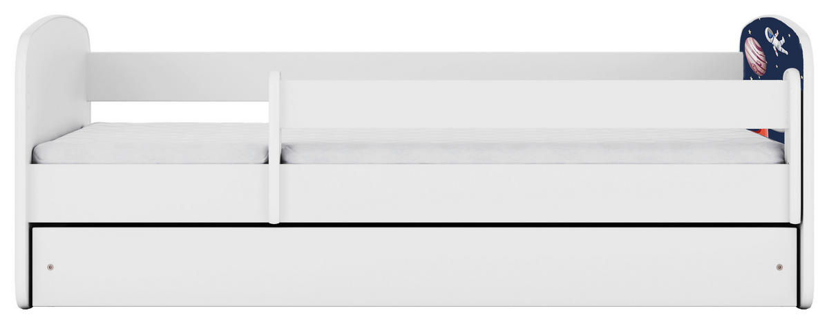 KINDER-/JUNIORBETT - Birkefarben/Weiß, MODERN, Holz/Holzwerkstoff (80/160cm) - MID.YOU