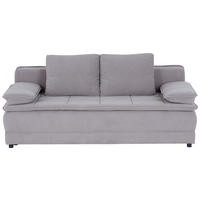 SCHLAFSOFA  mit Liegefunktion Webstoff Taupe  - Taupe/Schwarz, MODERN, Kunststoff/Textil (202/73-92/105cm) - MID.YOU