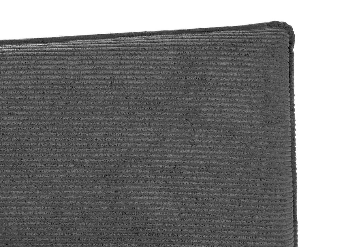 BOXSPRINGBETT 180/200 cm  in Dunkelgrau  - Dunkelgrau/Schwarz, Trend, Holz/Textil (180/200cm) - Esposa