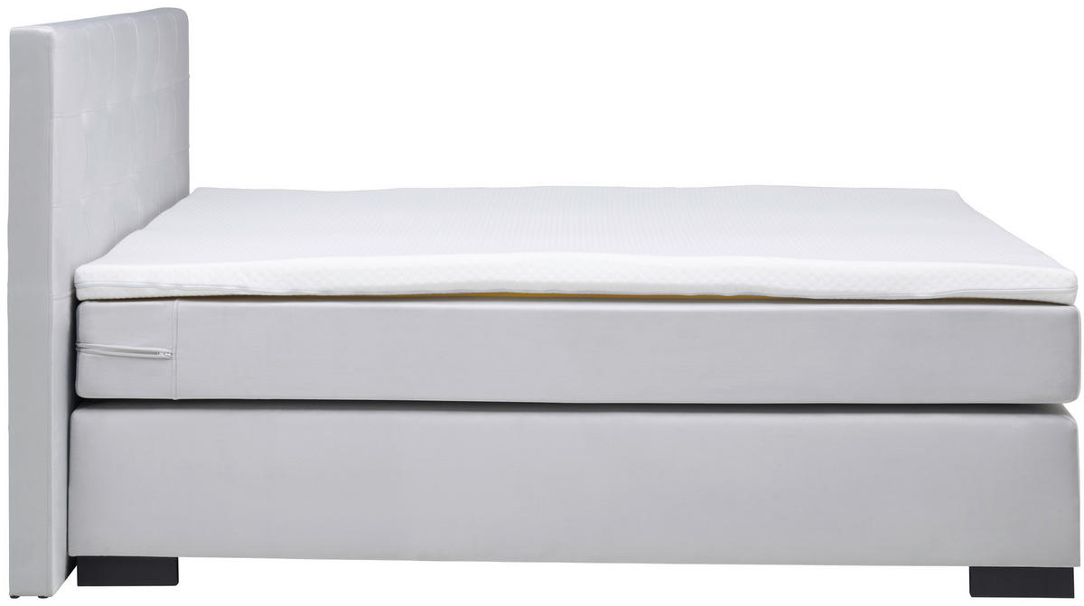 BOXSPRINGOVÁ POSTEĽ, 180/200 cm, sivá - čierna/sivá, Modern, kartón/drevo (180/200cm) - MID.YOU