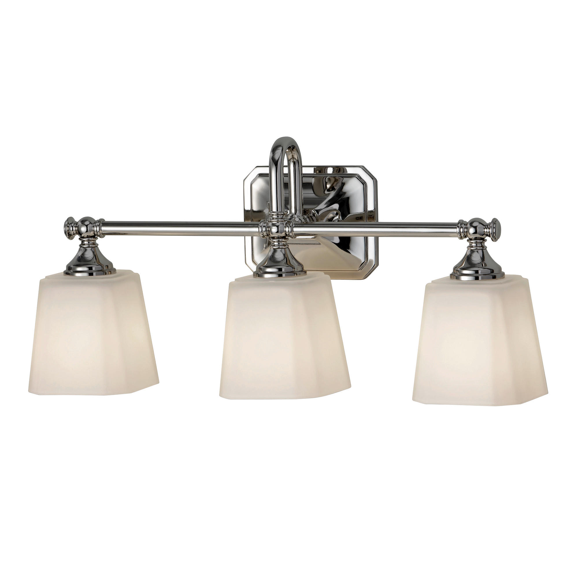 VÄGGLAMPA FÖR BADRUM Elstead Concord 53.3 /25.7/15.2 cm   - kromfärg, Klassisk, metall/glas (53.3 /25.7/15.2cm) - Elstead Lighting