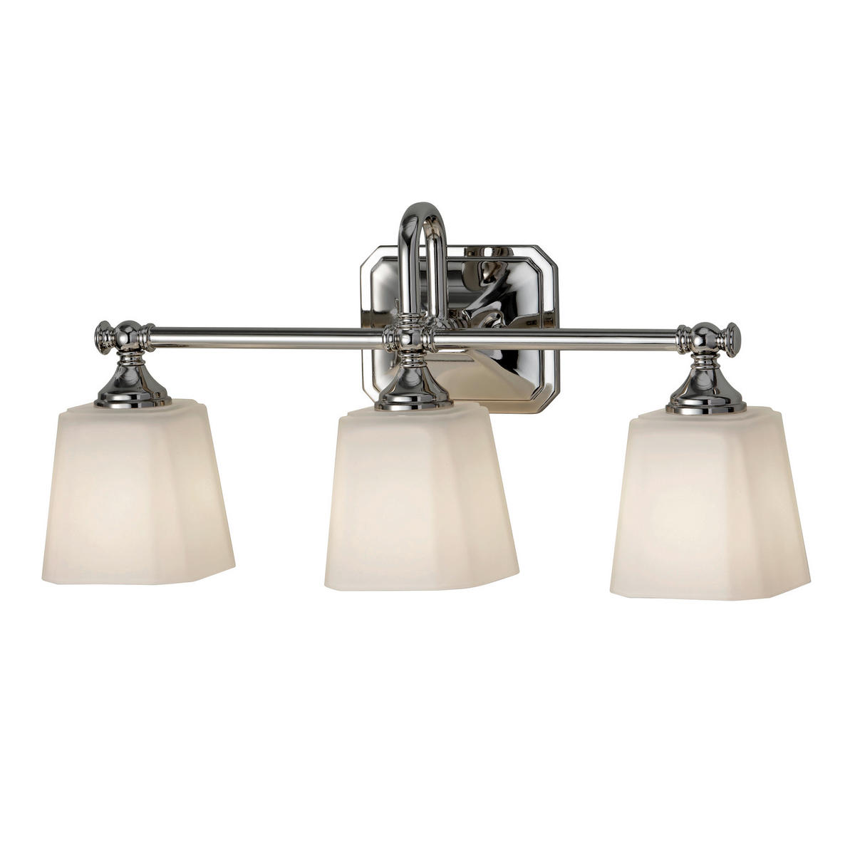 BADEZIMMER-WANDLEUCHTE - Chromfarben, Konventionell, Glas/Metall (53.3 /25.7/15.2cm) - Elstead Lighting