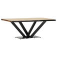 TISCHPLATTE      - Akaziefarben, Design, Holz (200/100/5cm) - Landscape