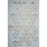 WANDGARDEROBE  in Goldfarben  - Goldfarben, Design, Metall (2,5/60/91cm) - MID.YOU